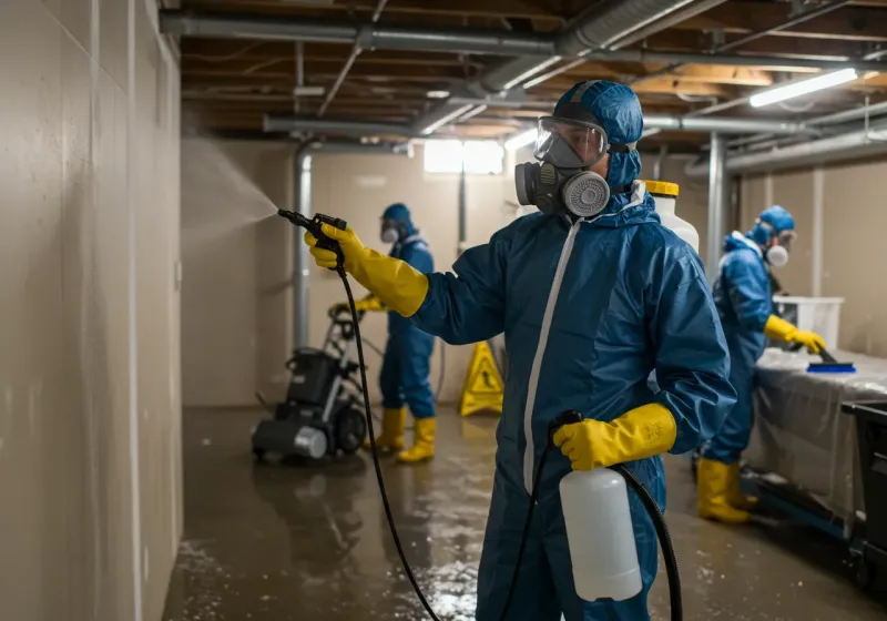 Basement Sanitization and Antimicrobial Treatment process in Canton, SD